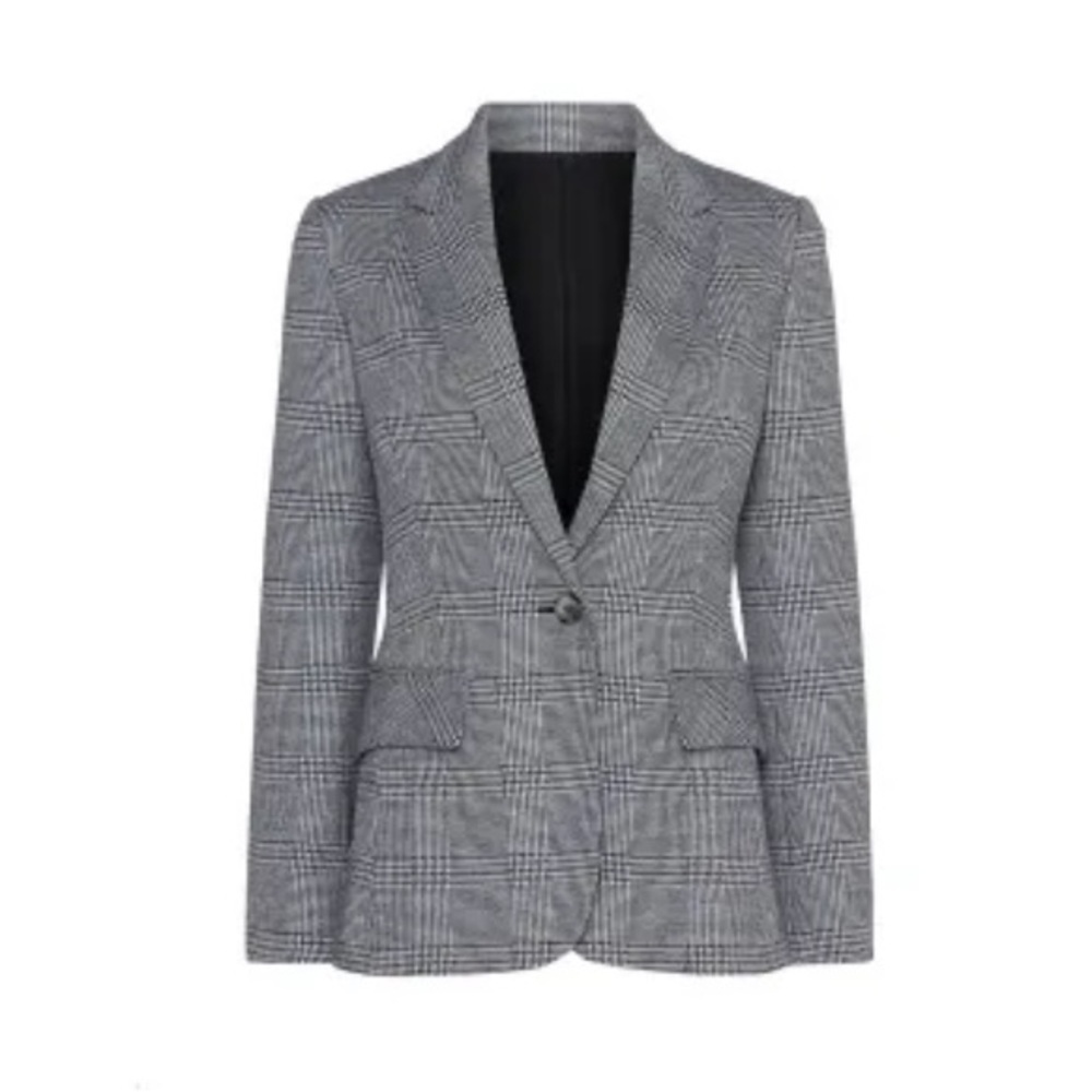 Jason Wu Plaid Check Patterned Blazer Jacket 17526 - image 1